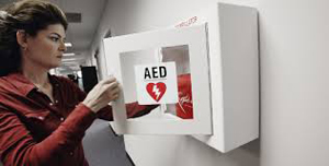 Настенный бокс для дефибриллятора AED